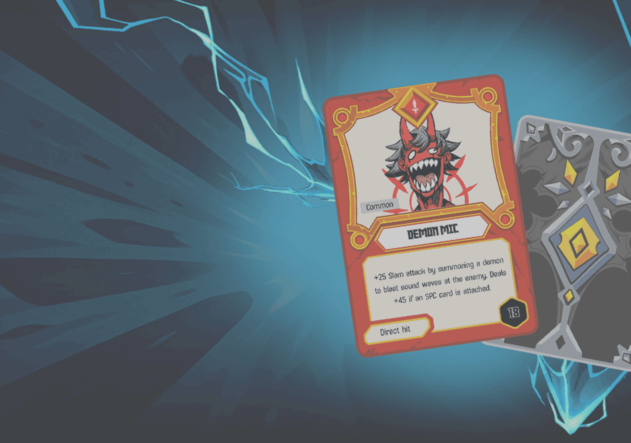 Battle Kards lightning and card artwork